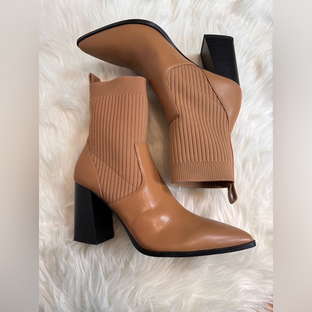 Open Edit Rafael Pointed Toe Bootie New Without T… - image 5